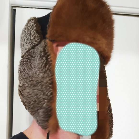 NWT Shearling Russian hat w/ Mink - Picture 3 of 12